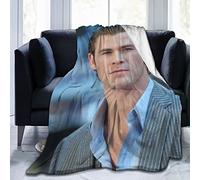 FYFLNO Chris Hemsworth - Manta de franela de forro polar, tamaño Queen, para todas las estaciones, súper suave y acogedora para cama o sofá