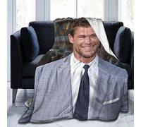 FYFLNO Chris Hemsworth - Manta de franela de forro polar, tamaño Queen, para todas las estaciones, súper suave y acogedora para cama o sofá