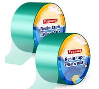 Fyguard 2 Rolls Resin Tape 1.96In×108Ft Epoxy Tape High Temperature Resistant 220℃, Epoxy Tapes for DIY Jewelry River Table Spray Painting Welding Electronic Heating, No Residue