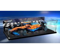 FYHCY Caja Acrílico Compatible con Modelo Coche Fórmula Le-Go 42141 F1, Vitrina Transparente Prueba Polvo (Solo Caja Exhibición) C,3mm