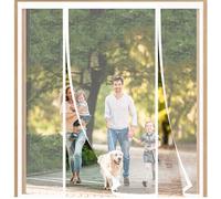 FYHDSH Mosquitera Magnética para Puerta, Anti Mosquito Insecto Mosquitera, Mosquitera de Doble Puerta,puerta Mosquitera Magnética de Doble Apertura para Balcones,Puerta Corredera, Blanco-B-190x210cm