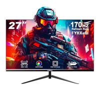 FYHXele 27 Pulgadas 170hz IPS Gaming Monitor, 1ms MPRT, QHD 1440P(2560X1440) Gaming Monitor, Soporte 144hz/165hz/170hz, AMD Freesync Premium Display, DisplayPort, HDMI, Montaje VESA