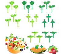 Fyihoxi 24 Piezas Tenedores de Frutas Mini Palillos de Dientes Mini Tenedores Plástico Tenedores Fruta Niños Tenedores de Fruta Lindos Para postre,fruta,almuerzo,fiesta para niños adultos
