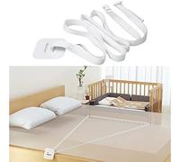 Fyihoxi Correa para Cuna de Bebé 8M Correa para Camas Auxiliares Fijación de Cuna Auxiliar Correas de Muebles para Cuna Accesorio de Cama Universal para Camas Auxiliares para Proteger Bebé,Blanco