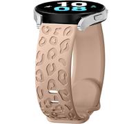 FYISWHO Correa Silicona para Samsung Galaxy Watch6/Watch7/Watch4/Watch FE, 20mm Leopard Deporte Brazalete Pulsera de Repuesto para Galaxy Watch 5 Pro/Active 2/Watch3