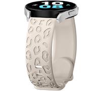 FYISWHO Correa Silicona para Samsung Galaxy Watch6/Watch7/Watch4/Watch FE, 20mm Leopard Deporte Brazalete Pulsera de Repuesto para Galaxy Watch 5 Pro/Active 2/Watch3