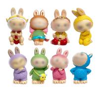 FYJCXCMP The Monsters Lazy Yoga Series Figures de Acción Popular Figura Coleccionable y Adorable Juguete Artístico Regalo Creativo 1PC