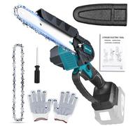 FYJUL Mini motosierra sin escobillas de 6 pulgadas para Makita 18 V LXT | Motosierras inalámbricas de repuesto para Makita Battery, eléctrica Chainsaw, para cortar madera/podar árboles/tijeras de