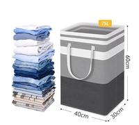 Fymlok Cestas Almacenaje Baño Cesta De Lavandería Tela Impermeable 75 L, Caja Almacenamiento Sencilla For Ropa Y Artículos Diversos(ZYL-B)