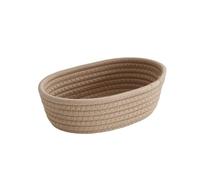 Fymlok Cestas Almacenaje Baño Cestas de almacenamiento tejidas, caja organizadora multifuncional for artículos diversos, cosméticos(Khaki,3PCS ( S M L ))