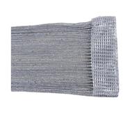 Fymlok Cortinas de Cristal,Cortinas Cuentas De Cristal Cortinas de salón Cortinas de Hilo Cuerda Cortina de Cuerdas Cortinas Cortinas Sheer Cortinas for Sala de Estar Salón de salón(Silver Grey)