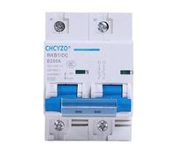 Fymlok Disyuntor,Disyuntor Miniatura Disyuntor de CC 2P Interruptor de protección en Miniatura 12v-125v 80A/100A/125A/150A/200A/250A disyuntor de protección de batería Solar(250A)