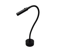 Fymlok Lámpara para Leer Libros Lámpara de pared lectura LED moderna, 1 W/3 W, manguera flexible, for mesita noche, dormitorio, estudio, libro(Nature White 4000K,TYPE B-BLACK_1W)