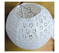 Fymlok Linternas de Papel Linternas de Papel Huecos Lámpara de Bolas de Papel Redondo Fiesta de Boda Lam Lampión Decoración(14inch 35cm)