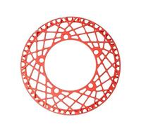 Fymlok Plato de Bicicleta,Coronas de Bicicleta Plato de Bicicleta BCD de 130 Dientes, Corona de 53T, 56T y 58T, Plato de Bicicleta Plegable, Rueda Dentada, Juego de bielas for Bicicleta BMX(58T,Red)