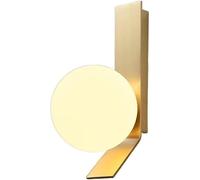 FYMLP American Style Simple Wall Sconces Industrial Brass Wall Lamps Modern Globe Glass Shade Wall Light for Bedroom Bathroom Mirror Hallway