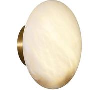 FYMLP Bathroom Vanity Wall Light Mid Century Marble Wall Lamp Nordic Retro Gold Brass Wall Sconces for Bedroom Living Room Hallway Staircase Mirror