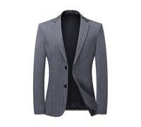 FYMLP Blazers clásicos negocios for hombre, informales, ligeros, dos botones, for uso social, formales, ajustados.(XL)
