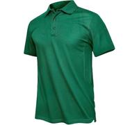 FYMLP Mens Lightweight Lapel Golf Polo Shirts Summer Breathable Casual Business T Shirts(Dark Green,M)