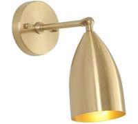 FYMLP Retro Farmhouse Wall Light Mid Century Gold Bedside Wall Sconces Industrial Brass Hardwired Wall Lamps for Living Room Hallway Bar