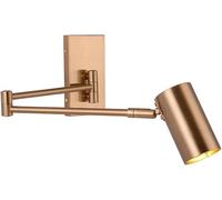 FYMLP Vintage Gold Hardware Wall Lamps Modern Wall Mounted Reading Light Swing Arm Adjustable Warm Light Wall Sconces for Bedroom Bedside Farmhouse