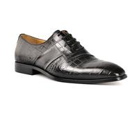 FYMLP Zapatos Italianos Cuero con Cordones for Hombre, Calzado cómodo Oficina, Estilo Formal Oxford for Bodas y Negocios.(Noir,44 EU)