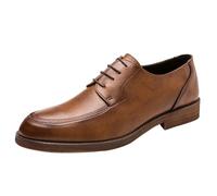 FYMLP Zapatos Italianos Lujo Cuero for Negocios, combinables con Todo, for Hombre, con Cordones, Formales, for Boda y graduación.(Brown,39 EU)