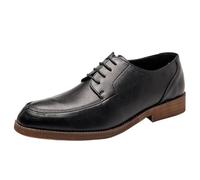 FYMLP Zapatos Italianos Lujo Cuero for Negocios, combinables con Todo, for Hombre, con Cordones, Formales, for Boda y graduación.(Noir,44 EU)