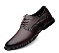 FYMLP Zapatos Oxford Charol for Hombre, con diseño Brogue Punta ala y Cordones, Formales, Antideslizantes, for Eventos graduación Ocasiones Especiales