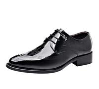 FYMLP Zapatos Oxford Formales Cuero Italianos Lujo, Transpirables y clásicos for Hombre, for Negocios.(41 EU)