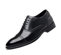 FYMLP Zapatos Vestir Italianos Lujo, Transpirables, Cuero, clásicos, con Cordones y Punta Puntiaguda, Informales, Oxfords(41 EU)