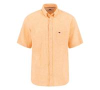 Fynch Hatton Camisa Hombre Lino Manga Corta Botones 16057001 214 Solar Orange