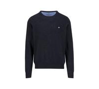 FYNCH-HATTON Casual-fit Feinstrickpullover mit O-Ausschnitt aus Reiner Baumwolle Charcoal/L Suéter pulóver, Unisex Adulto
