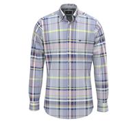 Fynch Hatton Hombre Camisa Colorido Cuadro Fit Sport 16028260 653 Nueva Breeze