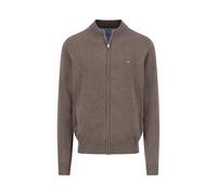 Fynch-Hatton Cardigan-Zip Chaqueta Punto, Marrón (Earth 860), X-Large para Hombre