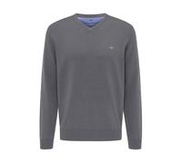 FYNCH-HATTON Jersey de Cuello en V para Hombre, Acero, M