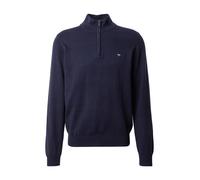 FYNCH-HATTON Moderner Troyer aus Reiner Baumwolle mit Reißverschluss Navy / 3XL Suéter pulóver, Azul, Hombre