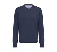 Fynch Hatton Jersey de Punto Hombres Azul Liso SFPK211 680 Noche
