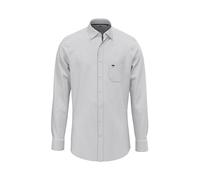 FYNCH-HATTON Weiches Oxford Hemd aus Baumwolle Navy/Stripe/ 3XL Camisa Abotonada, Blanco-Azul Marino a Rayas, Hombres