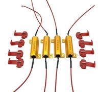 FYOBOT 4 Piezas Indicador LED Resistencia de Carga de Balasto Relé de Velocidad de Destello Bombillas de Señal de Resistencia de Carga de 50 W 6 Ohmios