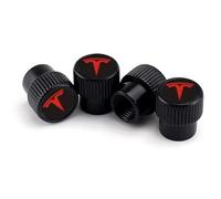 FYOBOT 4 Piezas Tapas de Válvulas de Coche para Tesla Model 3 X Model Y S Roadster,Auto A Prueba de Polvo Antirrobo Resistente A La Corrosión Tapones de Válvula Accesorios