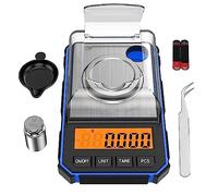 FYOBOT BáScula Fina 0.001G, BáScula Digital de Miligramos 50G / 0.001G, BáScula Digital de Bolsillo con Pantalla LCD, BáScula Digital de Laboratorio, Azul