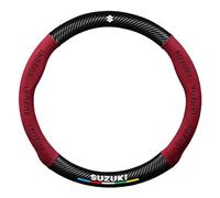 FYOBOT Funda Cubierta de Volante para Suzuki Samurai 1981-2003, Antideslizante Transpirable,Confort Durabilidad Seguridad Rueda Funda Protector Interior Accesorios,O-Red