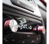 FYOBOT Interruptor de La Perilla del Acondicionador de Aire para Suzuki Vitara 2015 2016, Panel de Instrumentos de Control Central de Aire Acondicionado Volumen Perilla Anillo Botón Cubierta,A