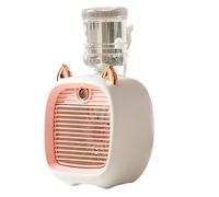 FYOBOT Mini Ventilador de Aire Acondicionado PortáTil USB Air Cooler Fan Humidificador 3 Velocidades 2 Modos Cooler para Office Home Cool Fan-C