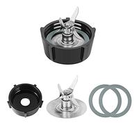 FYOBOT Para Osterizer Cuchillas de Licuadora con Fondo de Tarro de Licuadora y Cuchilla de Fusi¨®N de 4 Puntos 4961 y 2 Piezas Junta T¨®Rica de Junta de Goma