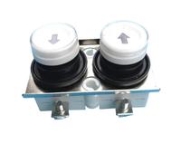 FYOCOXDS Emergency Stop Switch JDLA108-22-1P JDLA108-22-2P 250V 16A Rainproof Hoist Push Button Switch Micro-Electric Control Switches for Crane(LA108-22-2P)