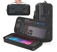 FYOUNG Funda de Transporte para Nintendo Switch 2 (2025), Funda rígida portátil de Viaje, Funda Protectora Completa con Ranuras para Tarjetas, Correa de fijación para Nintendo Switch 2, Color Negro