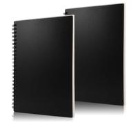 Fyrdm 2 Piezas Cuaderno Espiral,20,8 x 14,8 cm Cuaderno A5 Lineas,Cuadernos A5 Cuadriculado,Rayado,60 Hojas,120 Páginas,80 g/m² Libreta Folios Blancos para Escribir Un Diario,Tomar Notas y Planificar