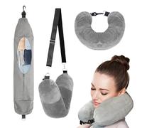 Fyrdm Almohada Viaje Cuello Rellenable, MultifuncióN Portátil Cuello Viaje